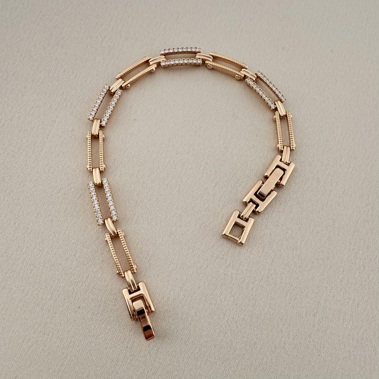 دستبند زنجیری زنانه ژوپینگ مدل X001040014