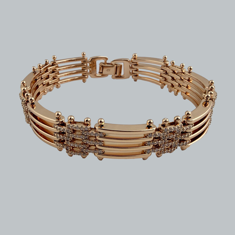 دستبند زنانه ژوپینگ نگین‌دار مدل X001035900