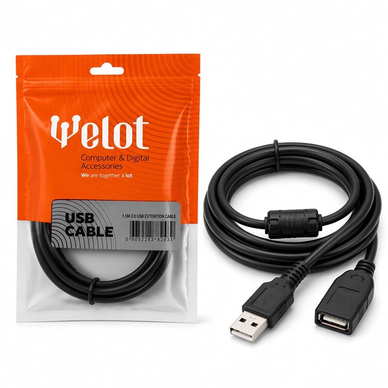 کابل افزایش طول USB 2.0 1.5 متری WELOT